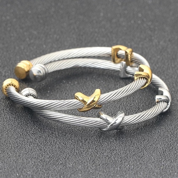 Archetype Jewlery Co Twisted Cable X Station Bracelet - Pulsera De Mujer - Picture 4 of 6